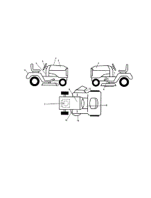 Decals parts for Craftsman Front-Engine Lawn Tractor 944603620 from AppliancePartsPros.com