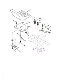 Seat Assembly parts for Craftsman Front-Engine Lawn Tractor 944609040 from AppliancePartsPros.com