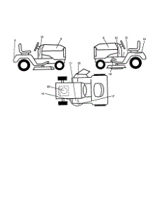 Decals parts for Craftsman Front-Engine Lawn Tractor 944609040 from AppliancePartsPros.com