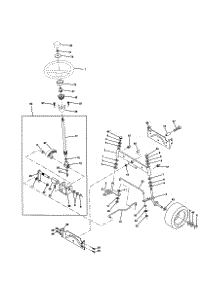 Steering Assembly parts for Craftsman Front-Engine Lawn Tractor 944609810 from AppliancePartsPros.com