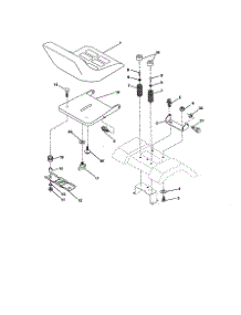 Seat Assembly parts for Craftsman Front-Engine Lawn Tractor 944609810 from AppliancePartsPros.com