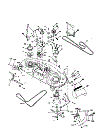 Mower Deck parts for Craftsman Front-Engine Lawn Tractor 944609900 from AppliancePartsPros.com