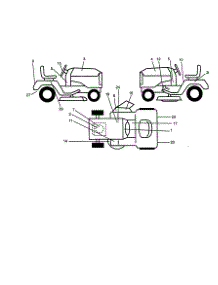 Decals parts for Craftsman Front-Engine Lawn Tractor 944609900 from AppliancePartsPros.com