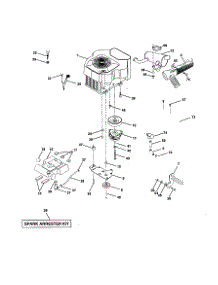 Engine parts for Craftsman Front-Engine Lawn Tractor 944609940 from AppliancePartsPros.com