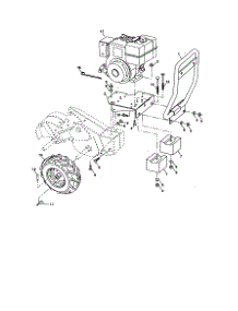 Mainframe, Right Side parts for Craftsman Rear-Tine Tiller 944627592 from AppliancePartsPros.com
