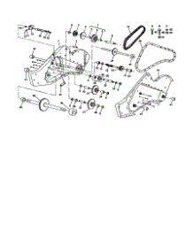 Transmission parts for Craftsman Rear-Tine Tiller 944627592 from AppliancePartsPros.com