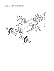 Wheel And Depth Stake Assembly parts for Craftsman Front-Tine Tiller 944629540 from AppliancePartsPros.com