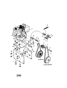 Engine parts for Sears Canada Gas Snowblower 95052131-2 from AppliancePartsPros.com