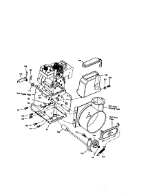 Frame parts for Sears Canada Gas Snowblower 95052131-2 from AppliancePartsPros.com