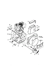 Frame parts for Sears Canada Gas Snowblower 95052311-0 from AppliancePartsPros.com