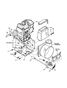 Frame parts for Sears Canada Gas Snowblower 95052364-0 from AppliancePartsPros.com