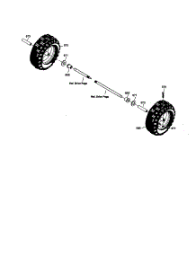 Wheels parts for Sears Canada Gas Snowblower 95052364-0 from AppliancePartsPros.com