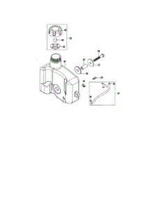 Fuel Tank parts for Mtd Lawn & Garden Engine 952Z1P70C0A from AppliancePartsPros.com