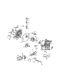 Crankcase / Crankshaft parts for Mtd Lawn & Garden Engine 952Z370-JU-11 from AppliancePartsPros.com