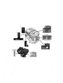 Decals parts for Mtd Lawn & Garden Engine 952Z490-SUA from AppliancePartsPros.com
