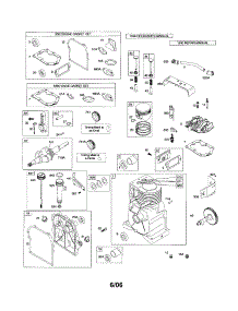 Cylinder / Crankcase Cover parts for Briggs & Stratton Lawn & Garden Engine 95312-0002-E1 from AppliancePartsPros.com