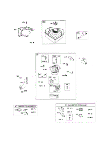 Carburetor / Fuel Tank parts for Briggs & Stratton Lawn & Garden Engine 95312-0266-E1 from AppliancePartsPros.com