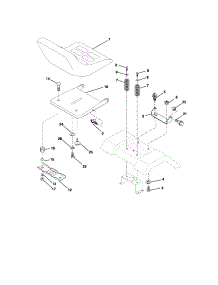 Seat Assembly parts for Southern States Front-Engine Lawn Tractor 96012002200 from AppliancePartsPros.com