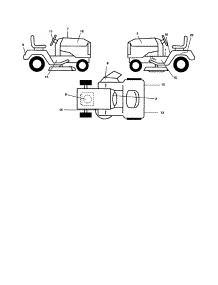 Decals parts for Southern States Front-Engine Lawn Tractor 96012002400 from AppliancePartsPros.com