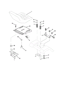 Seat Assembly parts for Ryobi Front-Engine Lawn Tractor 96016000401 from AppliancePartsPros.com