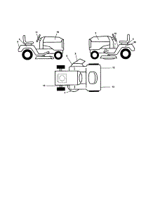 Decals parts for Ryobi Front-Engine Lawn Tractor 96016000401 from AppliancePartsPros.com