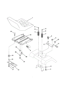 Seat parts for Ariens Front-Engine Lawn Tractor 96016002300 from AppliancePartsPros.com