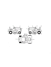 Decals parts for Ariens Front-Engine Lawn Tractor 96016002701 from AppliancePartsPros.com
