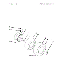Wheels And Tires parts for Husqvarna Front-Engine Lawn Tractor 96041039300 from AppliancePartsPros.com