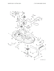 Mower Deck parts for Husqvarna Front-Engine Lawn Tractor 96041039300 from AppliancePartsPros.com