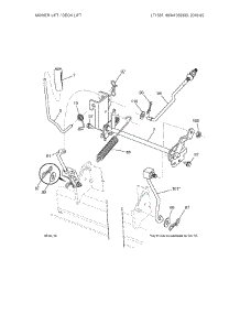 Mower Lift parts for Husqvarna Front-Engine Lawn Tractor 96041039300 from AppliancePartsPros.com