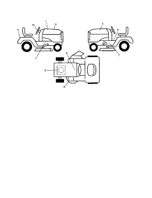 Decals parts for Southern States Front-Engine Lawn Tractor 96042001100 from AppliancePartsPros.com