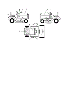 Decals parts for Southern States Front-Engine Lawn Tractor 96042001300 from AppliancePartsPros.com