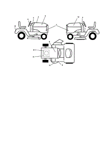 Decals parts for Southern States Front-Engine Lawn Tractor 96042001302 from AppliancePartsPros.com