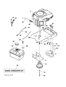 Engine parts for Poulan Front-Engine Lawn Tractor 96042016701 from AppliancePartsPros.com