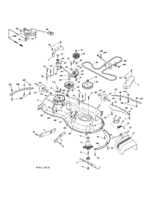 Mower Deck parts for Poulan Front-Engine Lawn Tractor 96042016701 from AppliancePartsPros.com