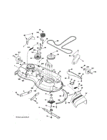 Mower Deck parts for Craftsman Front-Engine Lawn Tractor 960420218 from AppliancePartsPros.com