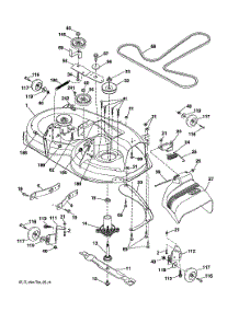 Mower Deck parts for Craftsman Front-Engine Lawn Tractor 960420219 from AppliancePartsPros.com