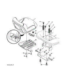 Seat Assembly parts for Craftsman Front-Engine Lawn Tractor 960420219 from AppliancePartsPros.com
