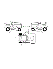 Decals parts for Craftsman Front-Engine Lawn Tractor 960420219 from AppliancePartsPros.com