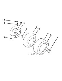 Wheels & Tires parts for Craftsman Front-Engine Lawn Tractor 960420219 from AppliancePartsPros.com