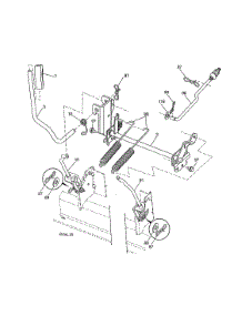 Lift Assembly parts for Craftsman Front-Engine Lawn Tractor 96042022000 from AppliancePartsPros.com