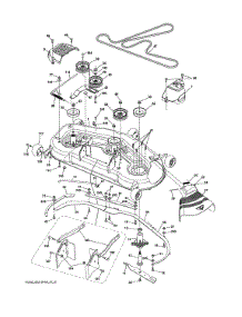 Mower Deck parts for Craftsman Front-Engine Lawn Tractor 96042022000 from AppliancePartsPros.com