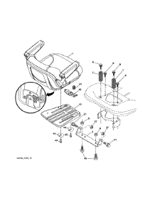 Seat Assembly parts for Craftsman Front-Engine Lawn Tractor 96042022000 from AppliancePartsPros.com