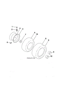 Wheels & Tires parts for Craftsman Front-Engine Lawn Tractor 96042022000 from AppliancePartsPros.com