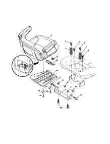 Seat Assembly parts for Craftsman Front-Engine Lawn Tractor 960420221 from AppliancePartsPros.com