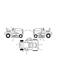 Decals parts for Craftsman Front-Engine Lawn Tractor 960420221 from AppliancePartsPros.com