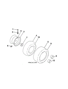 Wheels & Tires parts for Craftsman Front-Engine Lawn Tractor 960420221 from AppliancePartsPros.com