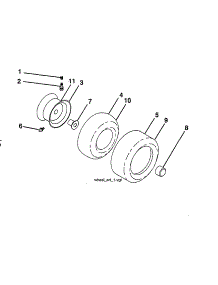 Wheels & Tires parts for Craftsman Front-Engine Lawn Tractor 960420222 from AppliancePartsPros.com