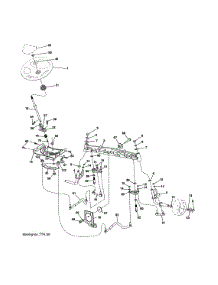 Steering Assembly parts for Craftsman Front-Engine Lawn Tractor 960420223 from AppliancePartsPros.com