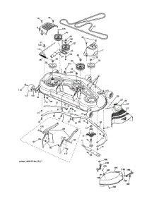 Mower Deck parts for Craftsman Front-Engine Lawn Tractor 960420223 from AppliancePartsPros.com